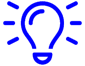 A blue light bulb icon on a green background.